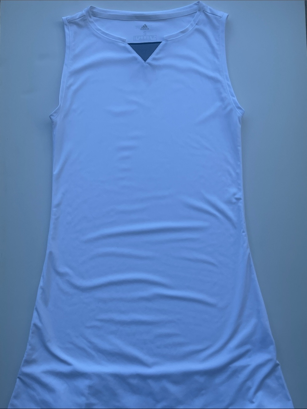 adidas White Sleeveless Athletic Dress